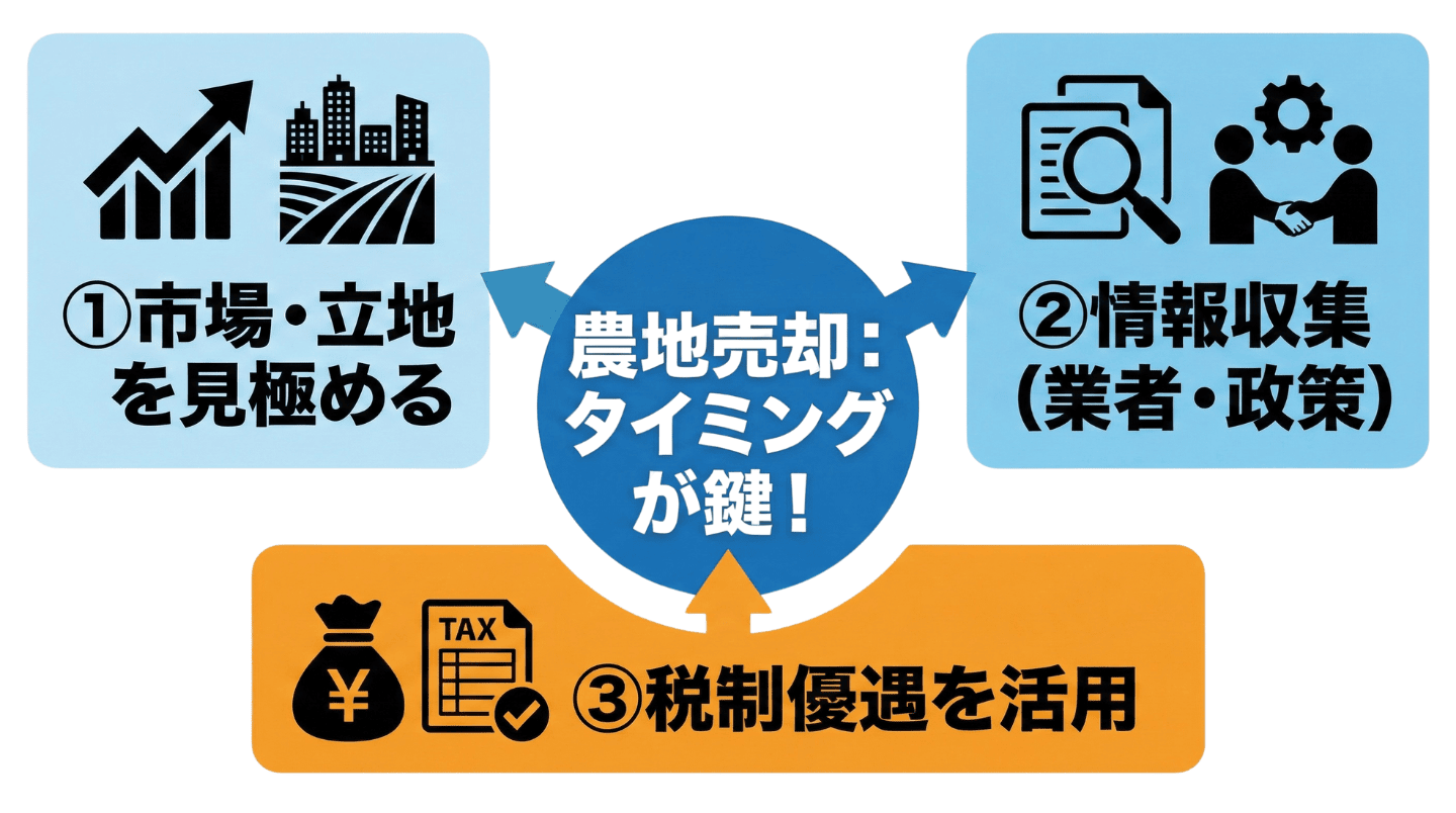 農地売却のタイミングと市場の見極め方