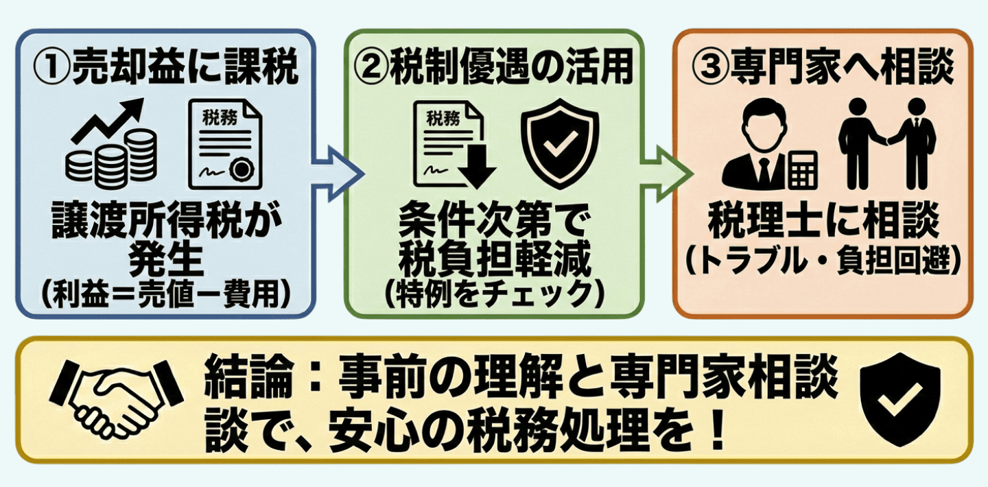 農地売却後の税務対策と対応方法