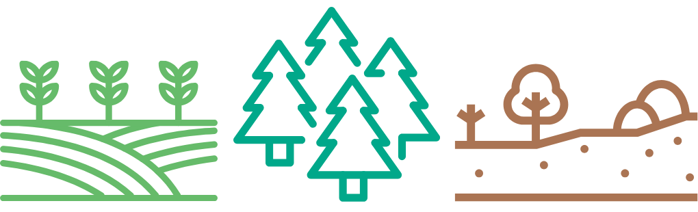 農地・山林・荒地のアイコン