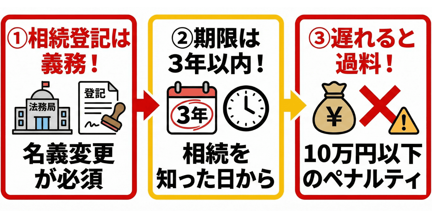 相続登記義務化のポイント